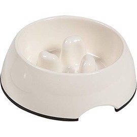 Flamingo Slow down dog feeder Royal White Size L