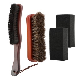 Felt Hat Cleaner Brush Set 4 Pack, Soft Horse‑Hair Hat Cleaning Tools