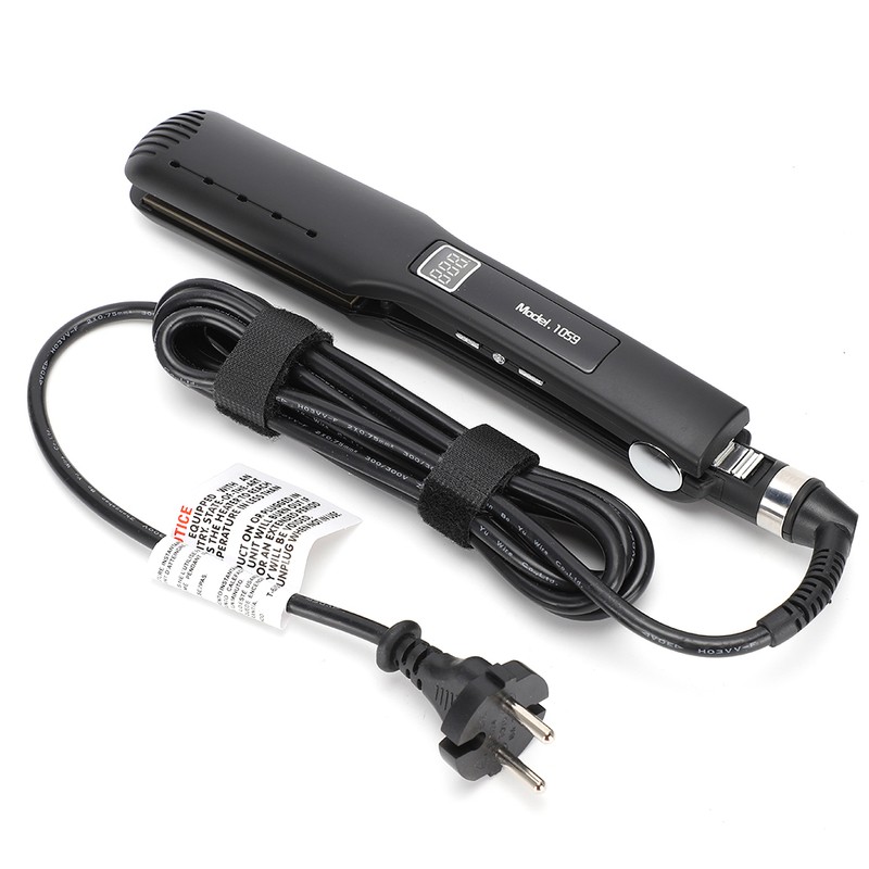 Electric Hair Straighter Silicone Strip Straightening Curling Hair Styling Flat