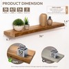 Marsmiles 36 inch Floating Shelves for Wall Elm Wood Live