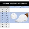 Gisdanchz Women's Vertical Ponytail Cap, Adjustable, Lightweight, Breathable, Perforated Summer