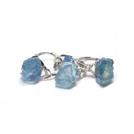 [Distributed in Stone Center] ☆ High Quality ☆] [Ring Aquamarine Gemstone Notebook (sv925) Natural Stone Power Stone