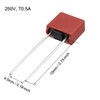 sourcing map 10Pcs DIP Mounted Miniature Square Slow Blow Micro