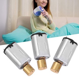 Vibration Electric Motor 3pcs Mini Micro Brass Eccentric Wheel Vibration Motor Fan Motor for Beauty Instruments and Massagers