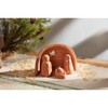 Mud Pie Terra Nativity Table SITTERS, Dark Orange