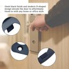 12-Piece Door Strike Plate Kit, Black Stainless Steel Deadbolt Covers