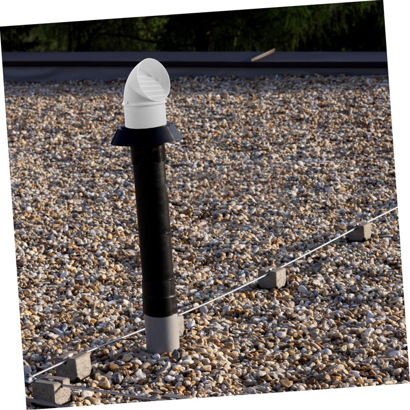 LALAFINA Outdoor PVC Windproof Ventilation Cap for Kitchen Exhaust Durable