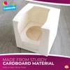 SOL 24pk Individual Cupcake Boxes – 9x9x9cm Boxes with Window