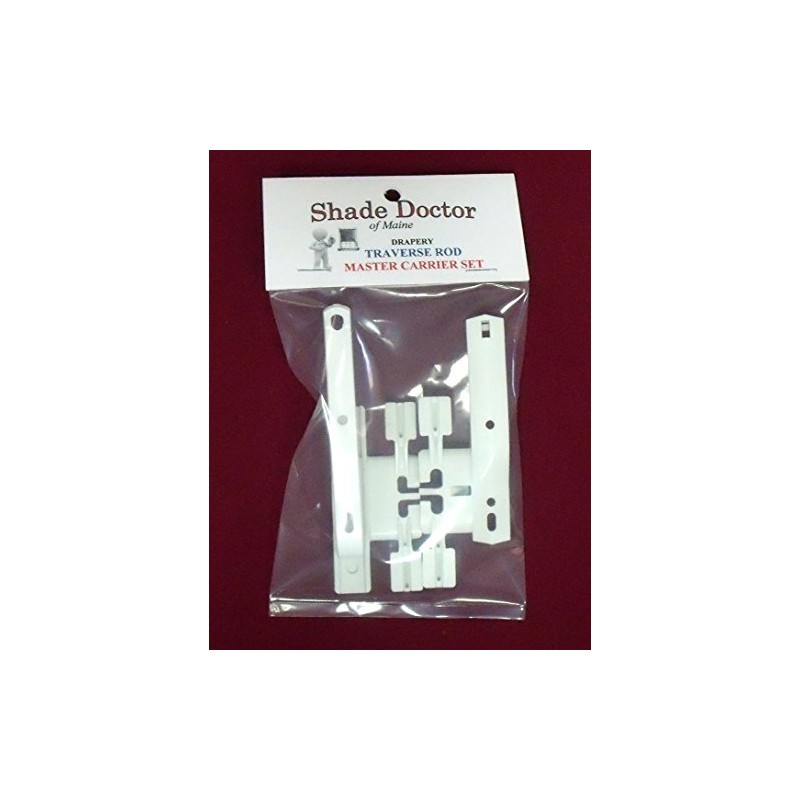 Shade Doctor of Maine Drapery Traverse Rod Master Carrier Set
