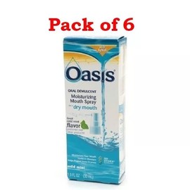 Oasis Oral Demulcent Moisturizing Mouth Spray Mild Mint Flavor 1 Ounce Pack of 6