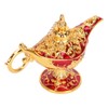 Zinc Alloy Retro Arabian Lamp Tabletop Exquisite Engraved Legend Wishing