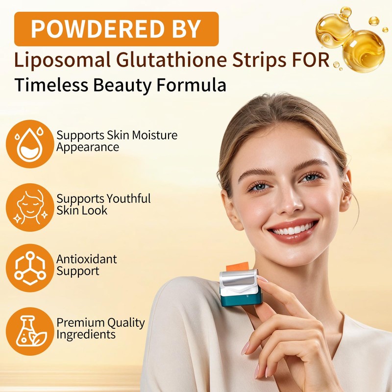 Liposomal Glutathione Strips (30 ct),Glutathione Direct with 3 essentials