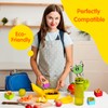 IELEK Silicone Lunch Box Dividers Square Bento Box Kit Accessories