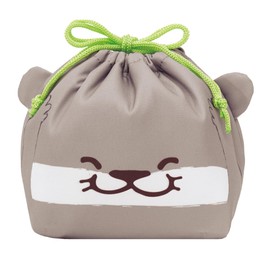 Toyo Case KT-KAO-GYU Lunch Kintaku Insulated Lunch Drawstring Bag, Penguin, Polar Bear, Rave, Panda, W15.5, D11, H17 cm