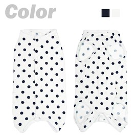 KUVEELA PET Post-Operative Dog Clothes, Dog Supplies, Post-Operative Outfit, Post-Op Coverall, for Use Instead of a Cone, Protective Clothing, Unisex, Contraception or Weaning, for Skin Conditions, Breathable, Summer, for Small and Medium Dogs (Black Pol