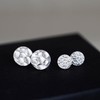 Sterling Silver Solid 10mm Hammered Round Circle Disc Dot Stud