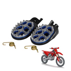 PRO CAKEN CNC Dirt Bike Double-deck Footpegs Rest Pedal Foot Pegs for CR125 250 02-08 CRF150R 07-18 CRF250 450R 04-18 CRF250 450X 05-18