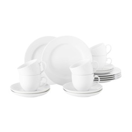 Willow "Uni 7 Rondo White" Porcelain Mocha Bottom - "Ofensortierung" - May Have Small Blemishes