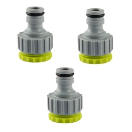 Tap Connector, 1/2 Inch 3/4 Inch 2-in-1 Garden Tap Connector, Tap Connector, Hose Connection Set for Garden Watering, Plastic Garden Hose Thread Connection Tap Adapter