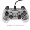 RGB Light Transparent Game Controller, Wired Game Controller for Switch,