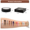 ISMINE Single Eyeshadow Powder Palette Shimmer Pearl White, High Pigment,