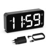 HOMVILLA Alarm Clock, Mains Powered Alarm Clock with Adapter -