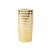 Meri Meri Gold Tumbler Cups