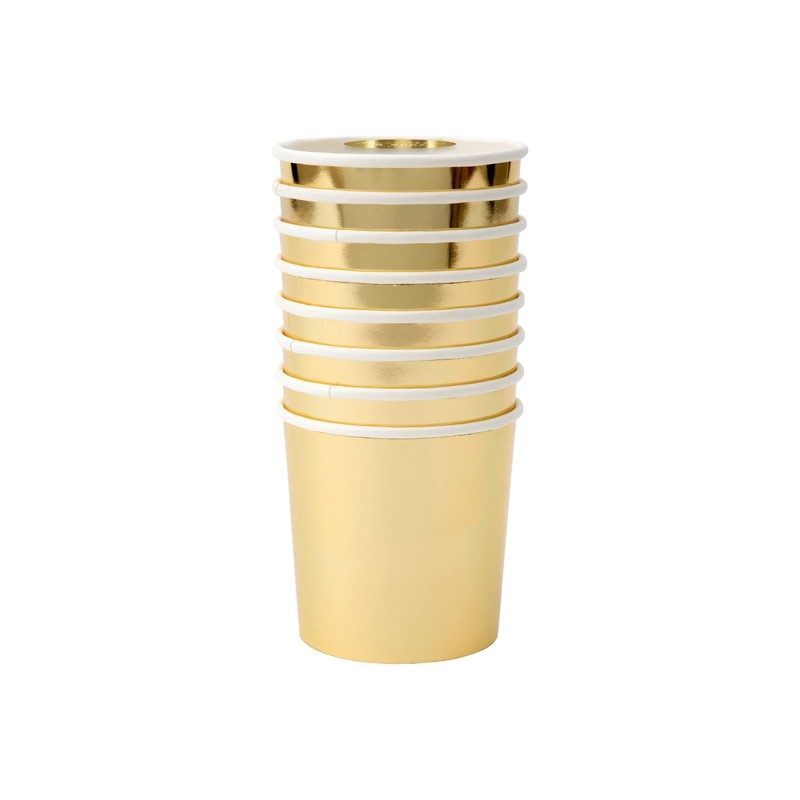 Meri Meri Gold Tumbler Cups