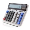 Large Computer Electronic Calculator Counter Solar & Battery Power 12