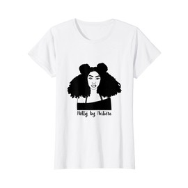 Curly black hair girls T-shirt for festivals