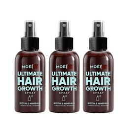 Moêrie Ultimate Hair Boost Spray Designed to Strengthen Hair & Restore Scalp Health - 100% Natural Hair Serum for Hair Boost with over 100 Minerals, Vitamins & Amino acids - Fresh Scent - 3Pack
