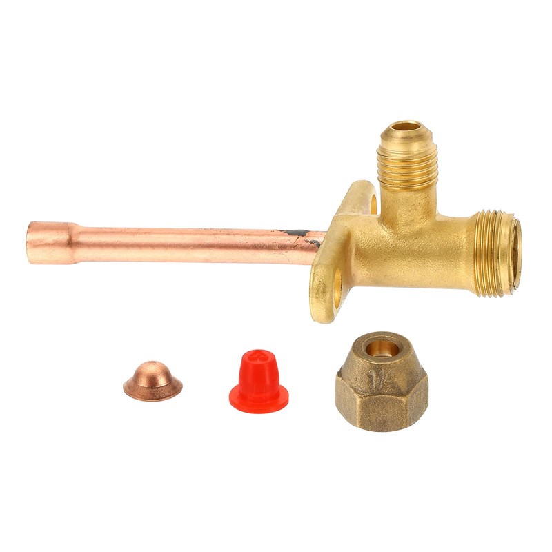 PATIKIL Air Conditioner Stop Valve, Fit for 1/4" OD Copper
