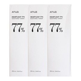 Anua Houttuynia cordata 77% toner 250ml 3 packs JJ Mall / 아누아 어성초 77% 토너 250ml 3개  JJ몰