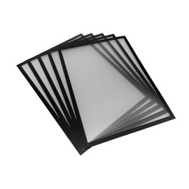Shadow Foam Magnetic Document Holder | Pack of 5 | Internal Signage Frame | A5, A4, A3 Sizes (Black, A4)
