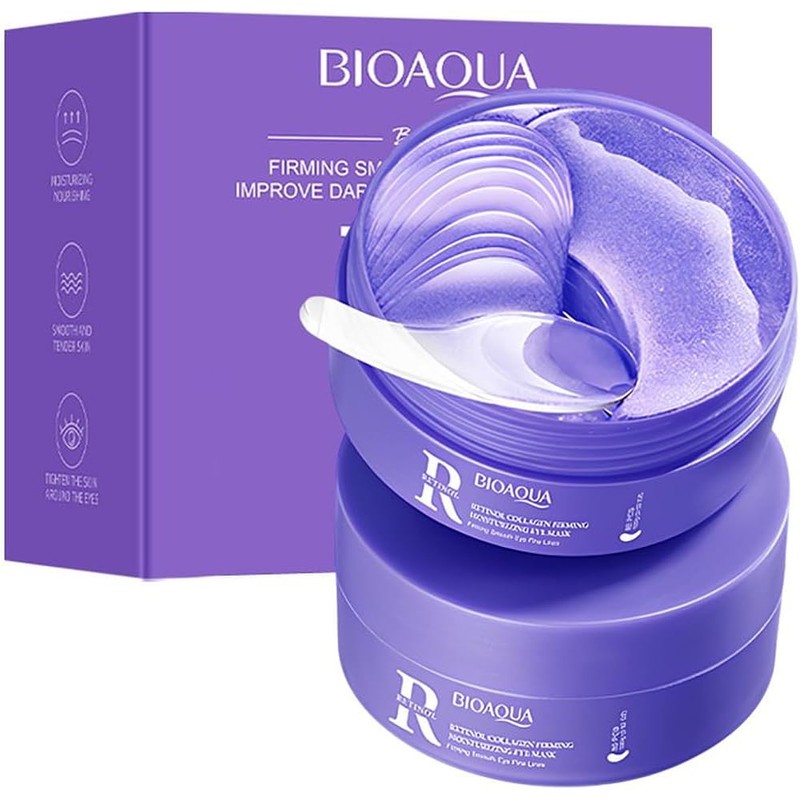 BIOAQUA 80 Parches para Ojos con Retinol y Colágeno, Reduce