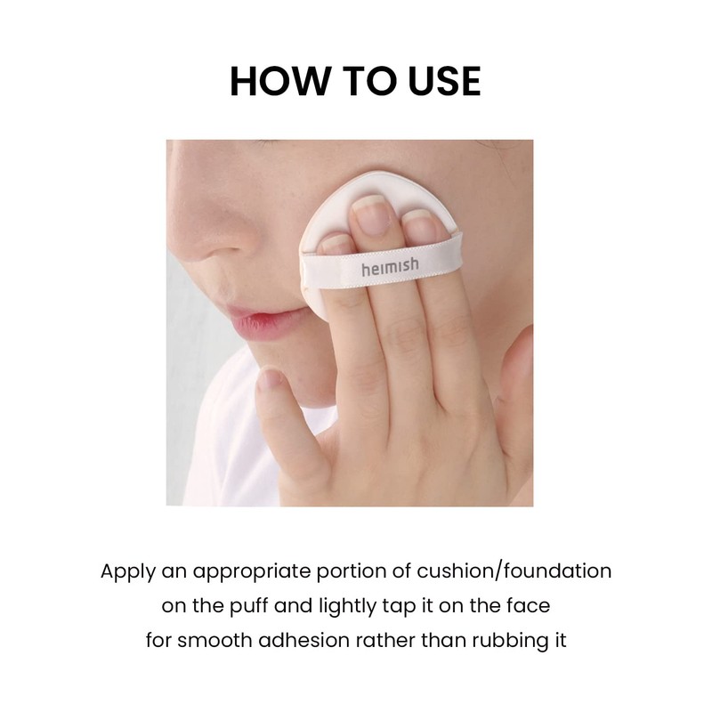 Heimish Artless Rubycell Puff 5 pcs, Soft Cushion Puff, Foundation
