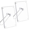 NIUBEE 4x6 Picture Frame, Acrylic Clear Photo Frame with Magnets