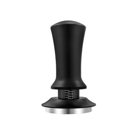 Hizypaixin 51mm Espresso Tamper, Aluminum & Stainless Steel Espresso Press, Premium Calibrated 30lb Spring Loaded Tamper, Self-Leveling Ergonomic Tamper for Barista, Fits 51mm Portafilter, Black