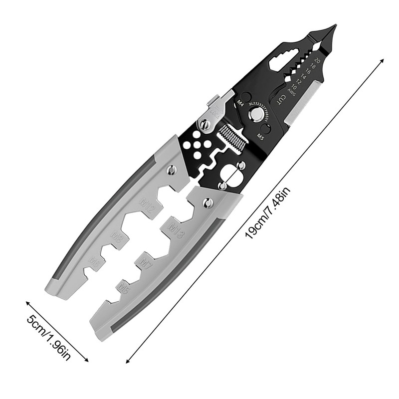 28 in one multifunctional wire stripper, with screwdriver function, rigid