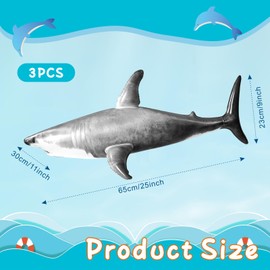 ILEISURELY Extra Large Inflatable Shark Pool Toy,79inch Shark Pool Birthday Party Decorations,Blow Up Animal Party Favors Supplies Gift for Kids Adults