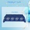 Xiliconie 3PCS 90th Birthday Tablecloth Blue and Silver Theme Party