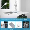 Aswalling Silent 6 Leaves USB Powered Ceiling Canopy Fan Hanging
