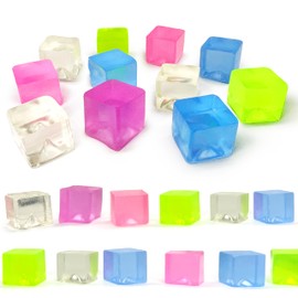 JIAHO 6 Pcs Ice Chunk Squishy Toys Kawaii Squishies Party Favors for Kids, Mini Mochi Stress Relief Toys Set, Squishy Ball Fidget Toys Bulk for Kids Prizes, Birthday and Easter Basket Stuffers