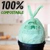ECOBEWUS 1.6 Gallon 100% Compostable Bags Handle Tie (120 Bags)