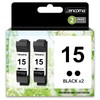 Zencoma Remanufactured for HP 15 Ink Cartridge Black C6615DN High