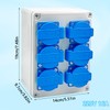 Wall Distributor Power Distributor 6 x 220 V, Waterproof Class