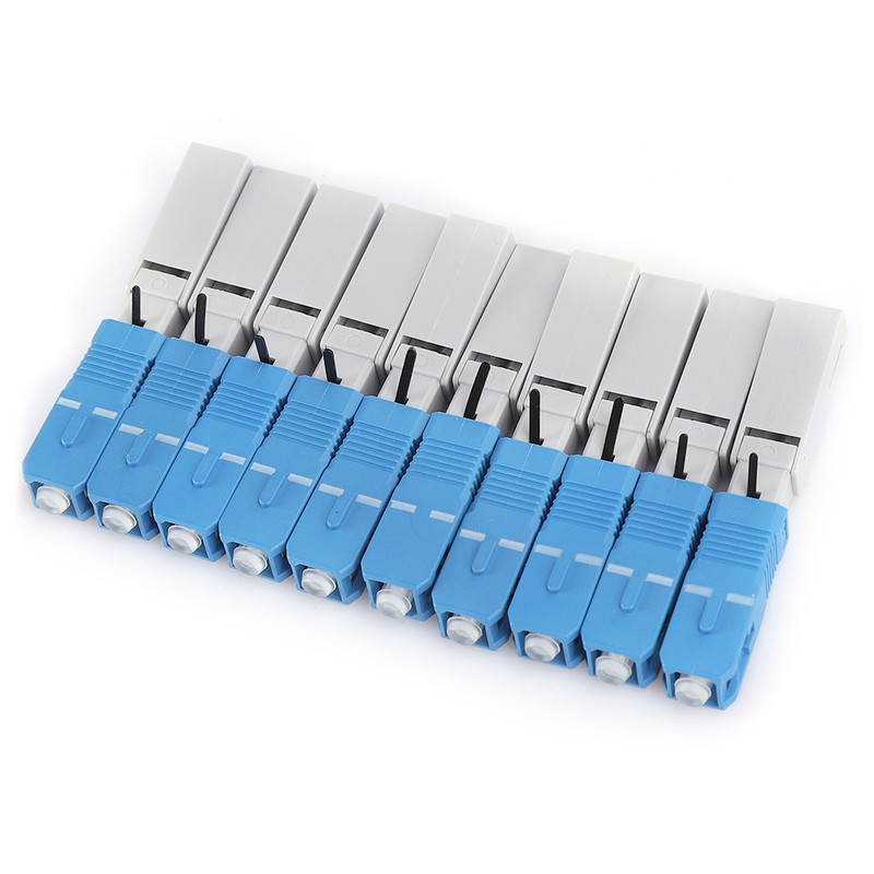 10Pcs Fiber Optic Quick Connector UPC FTTH SC/APC Embedded Fast