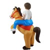 KINQUINN Inflatable Costume Adult Ride On Horse Costumes Cowboy Air