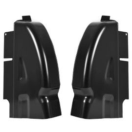 KUAFU Cab Corners Compatible with 2002-2008 Dodge Ram 1500 2500 3500 4 Door Quad Club Cab Rust Repair Panel Steel Electrophoresis Black (Pair)