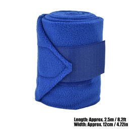 Fdit 4pcs Blue Horse Leg Brace Leg Support Animal Leg Brace Polo Bandages Horse Boot Leg Wraps Protective Gear Horse Kit Kit for Dog Cow Cat Blue